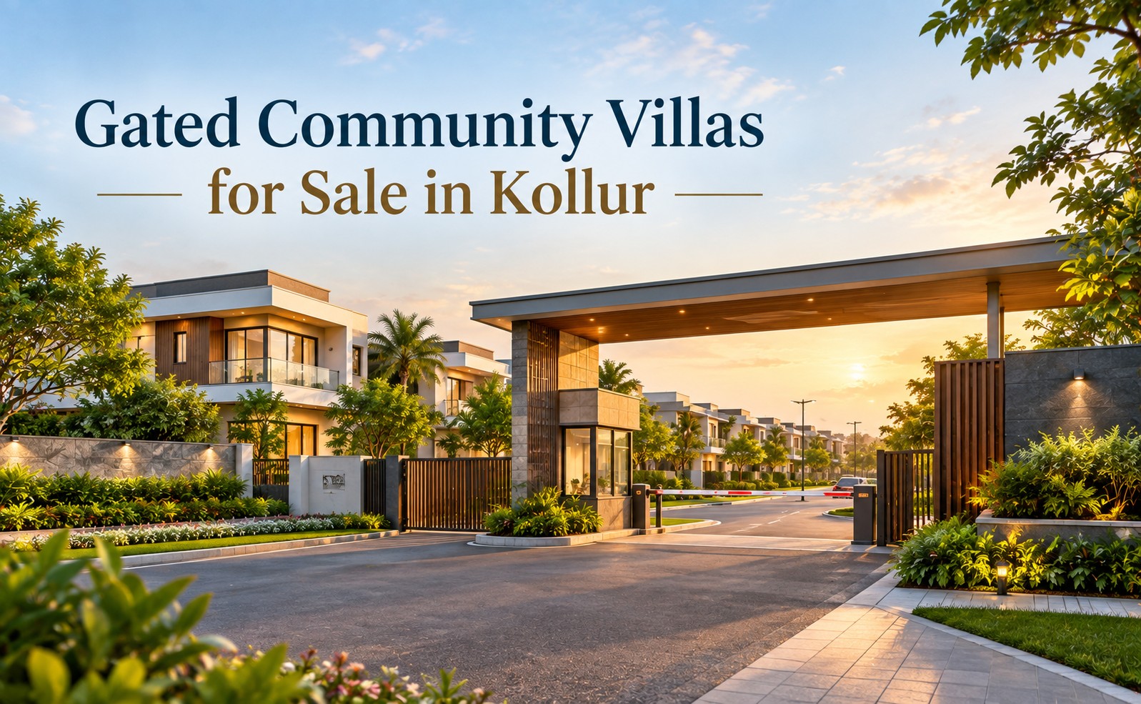 Gated Community Villas for Sale in Kollur